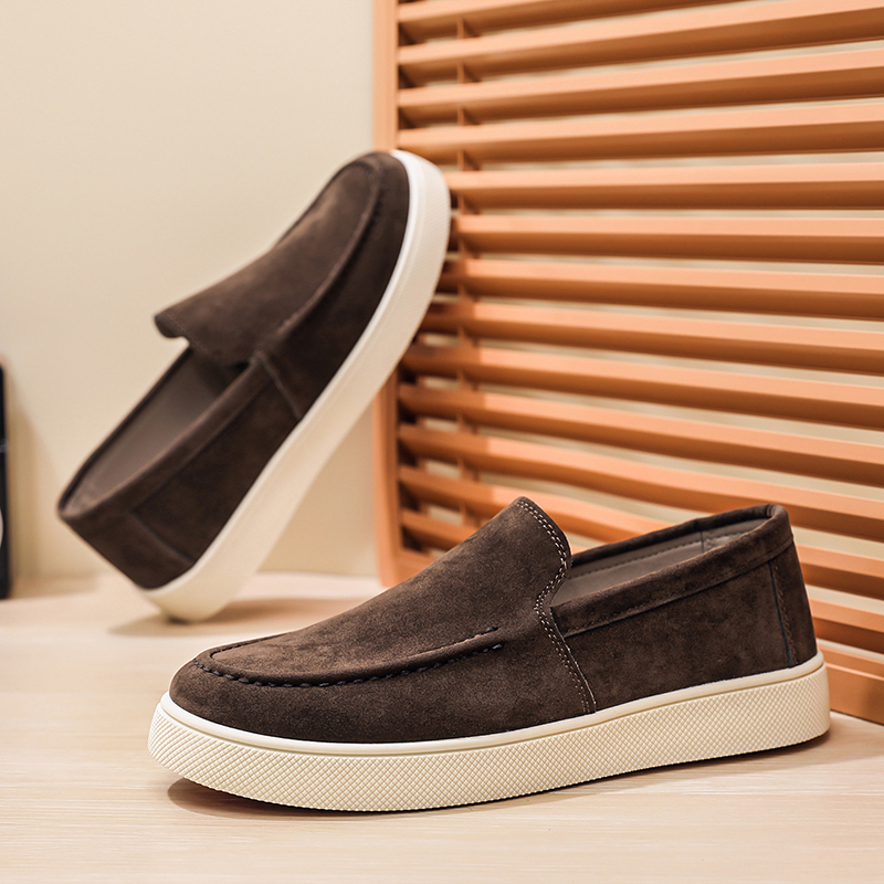 Men's Casual Shoes Suede Leath - Graphic Tee Oversized avis et prix