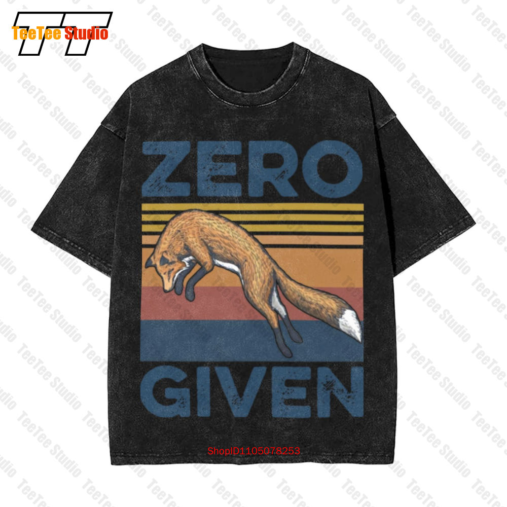 Graphic Tee Oversized - Fox Zero Given Graphic Vintage Oversized