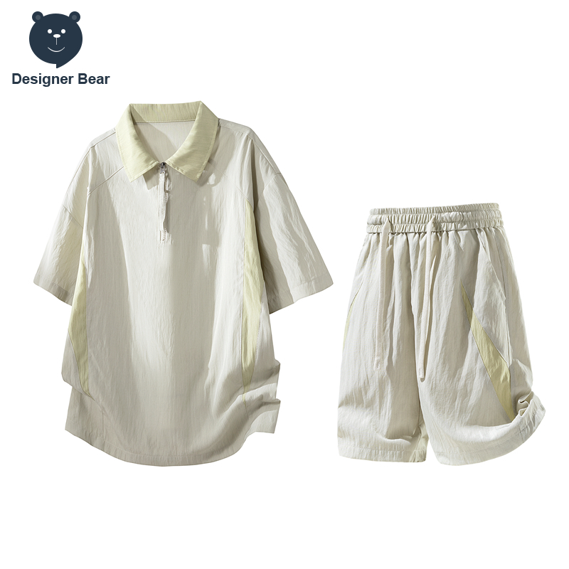(2 piece Set) Summer Thin Men' - Graphic Tee Oversized avis et prix
