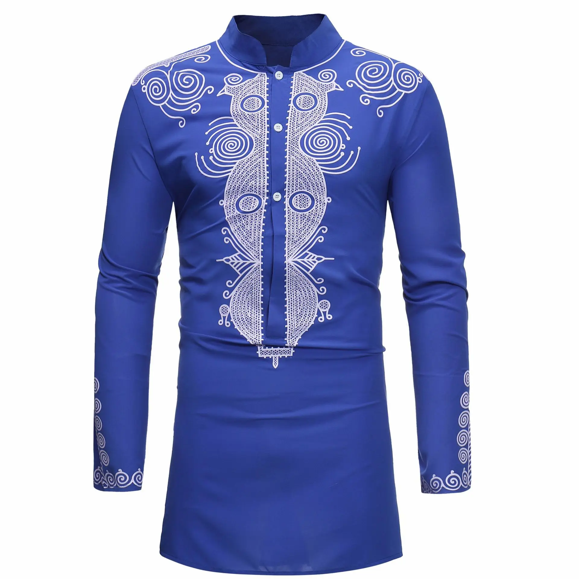 Stand Collar Muslim Shirt Men  - Men'S Fashion Kurta avis et prix