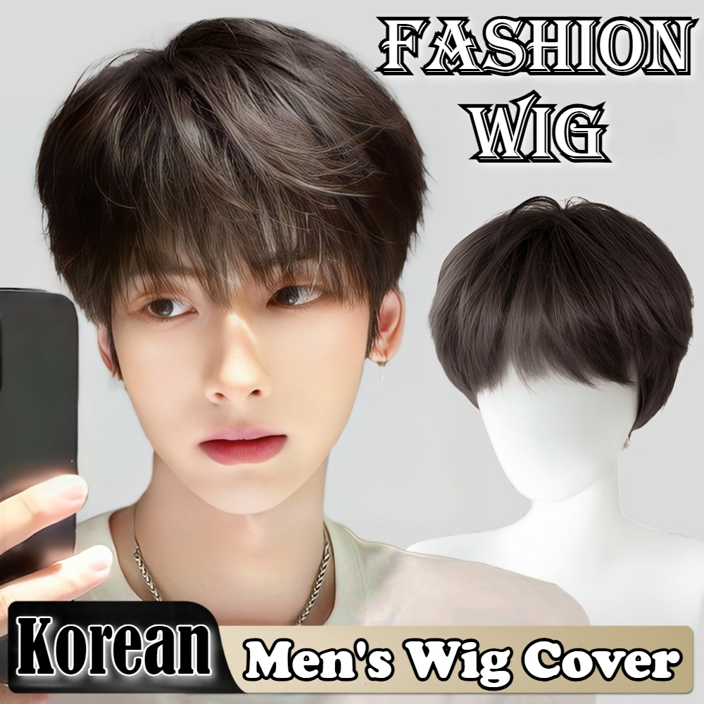 Fashion Synthetic Straight Hai - Men Fashion Korean Style avis et prix