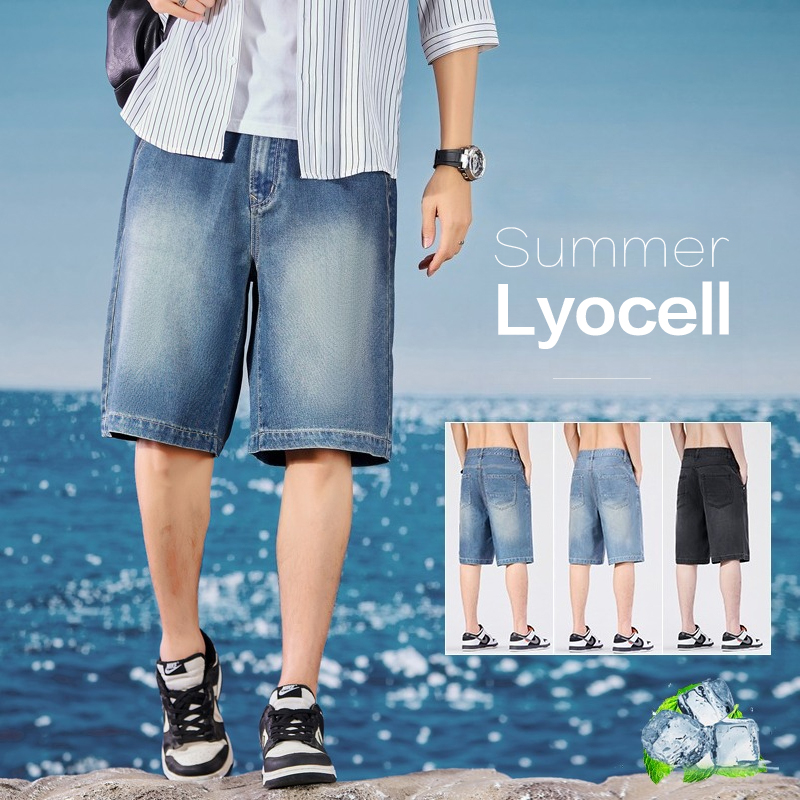 Summer Thin Men's Denim Shorts - Men Fashion Korean Style avis et prix