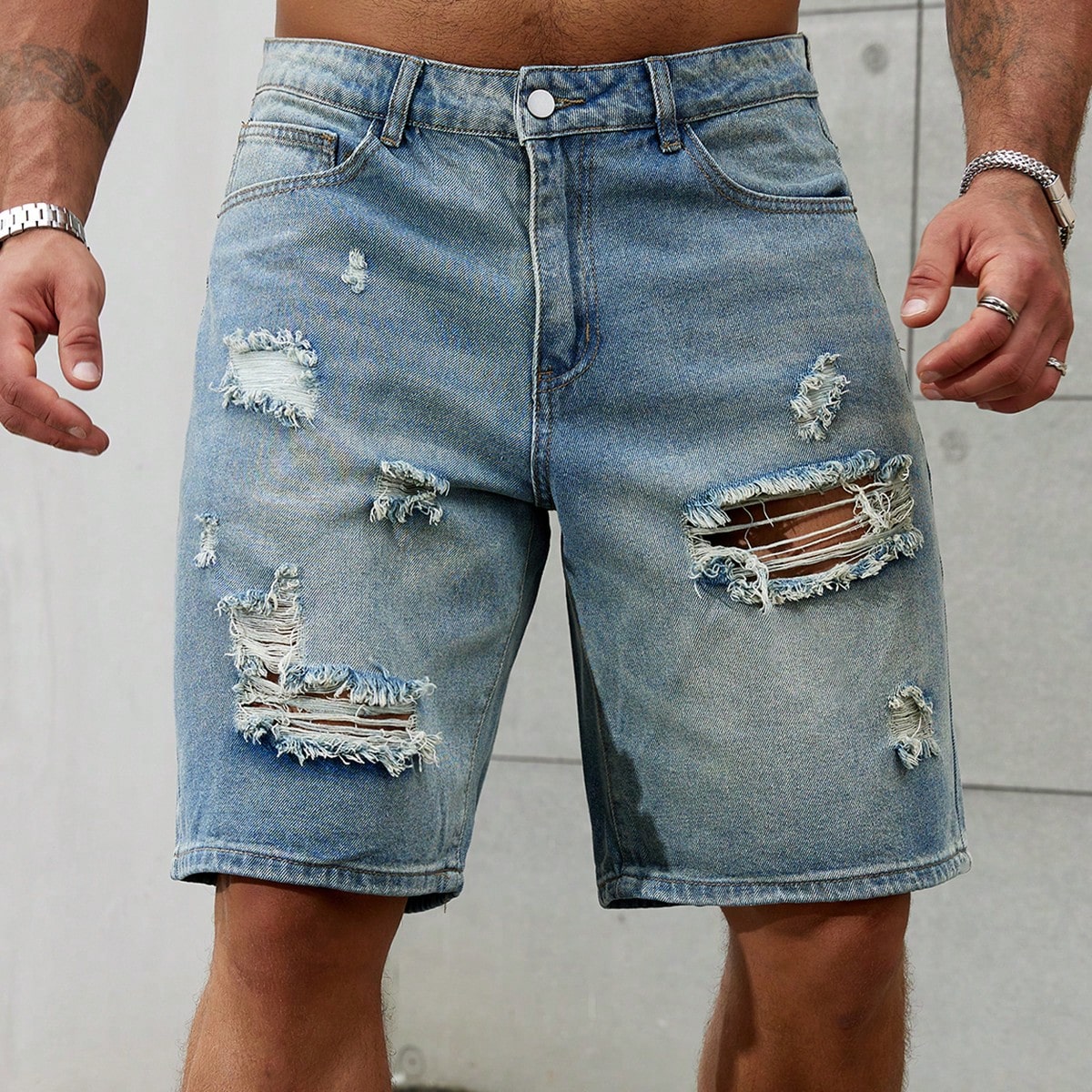 New Fashion Mens Ripped Short  - Suede Loafers Men avis et prix