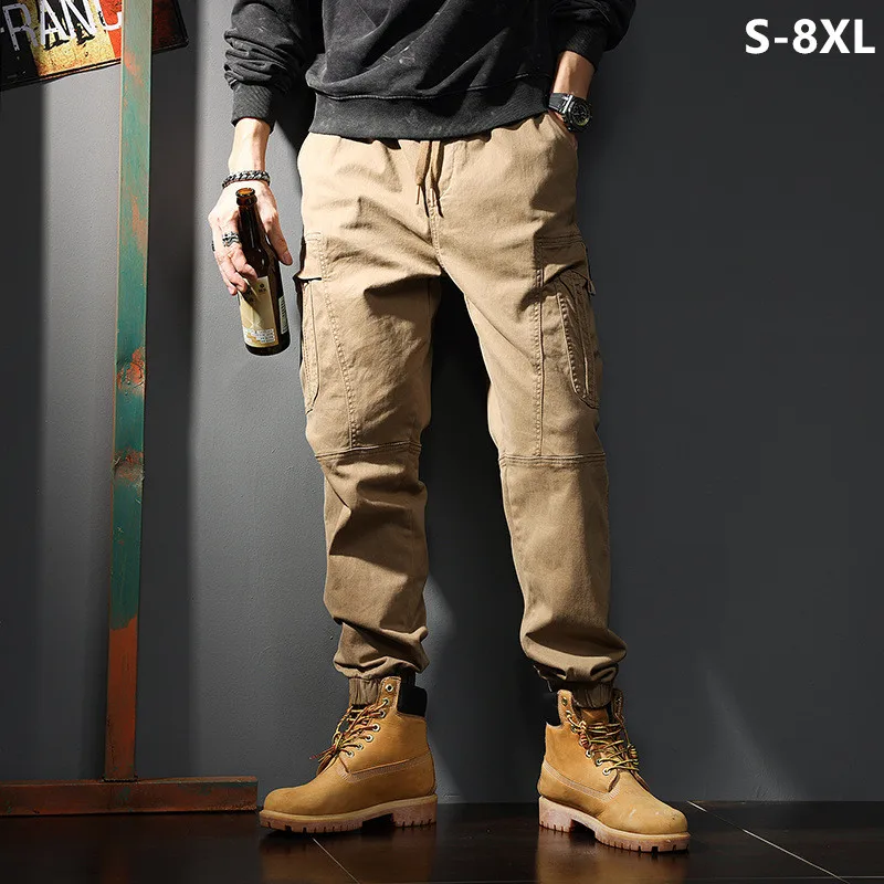 Loose Cargo Joggers Cotton Swe - Jogger Sweatpants Men avis et prix