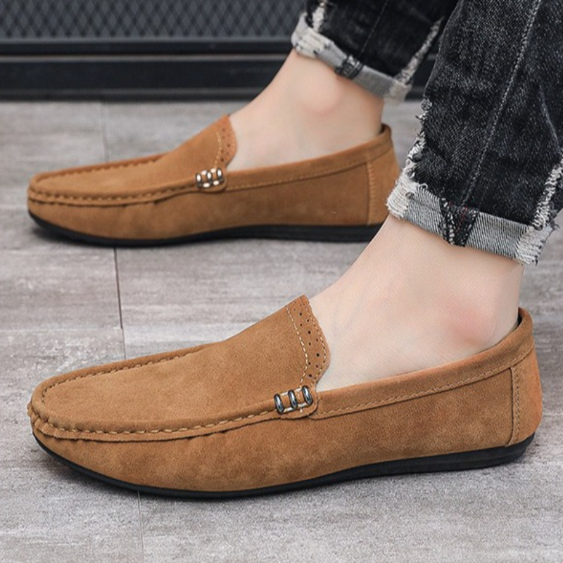 Suede Loafers Men - New Spring Autumn Men's Single Shoes