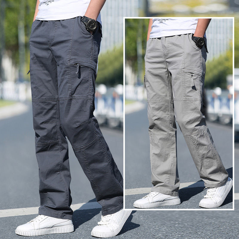 Cotton Cargo Trousers Men Work - Men'S Fashion Overalls avis et prix
