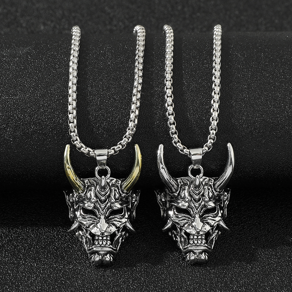Men'S Fashion Necklaces - Handsome Rascal Ghost Mask Pendant Necklace