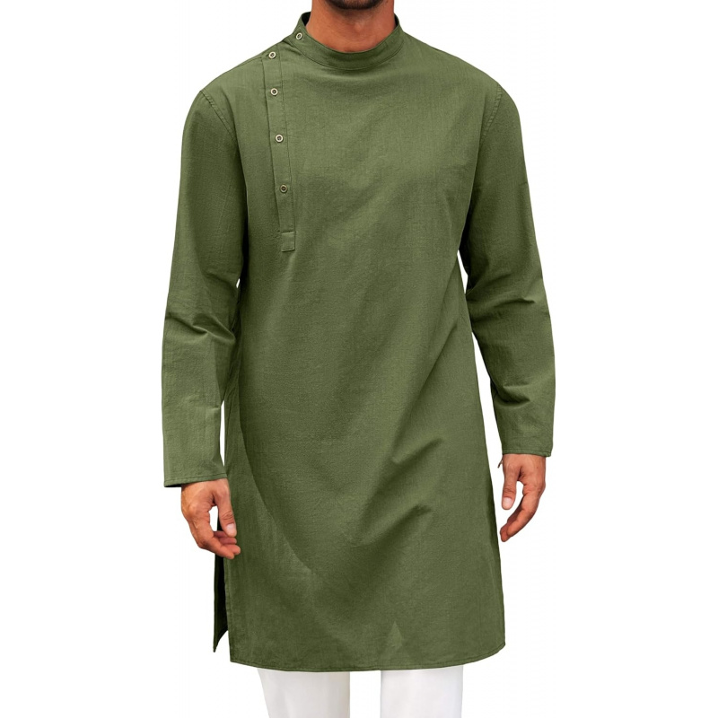 Mens Kaftan Thobe Robe Long Sl - Men'S Fashion Kurta avis et prix