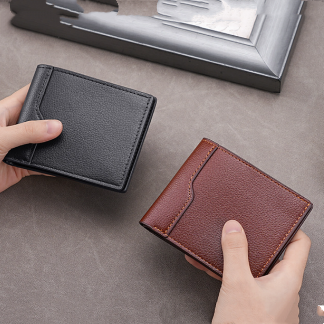 Men'S Fashion Young Professional - Men'S Short Wallet Soft Business Card