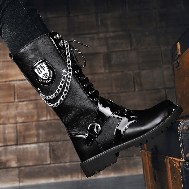 Men's high top motorcycle boot - Men'S Fashion For 45 Years Old avis et prix