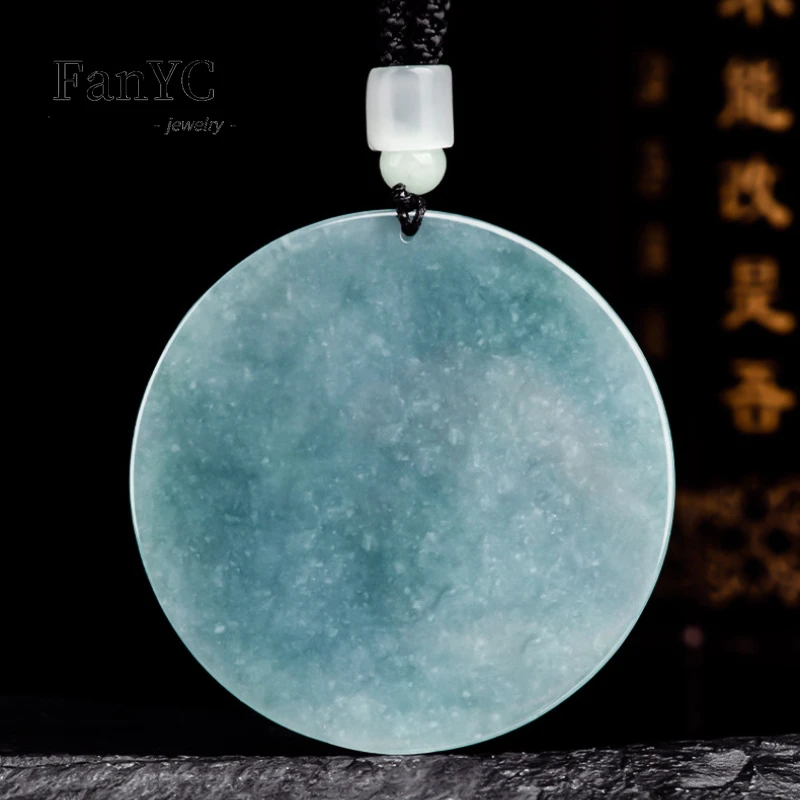 Natural A-goods Jadeite Blue W - Men'S Fashion Necklaces avis et prix