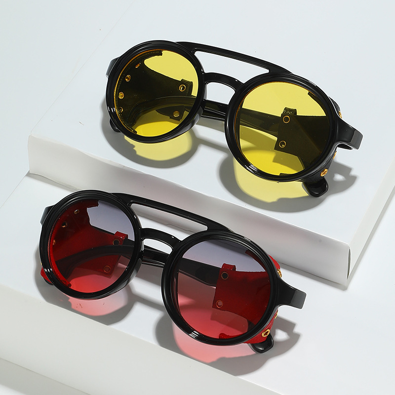 Retro Anti-UV Sunglasses Men W - Men'S Fashion Round Glasses avis et prix