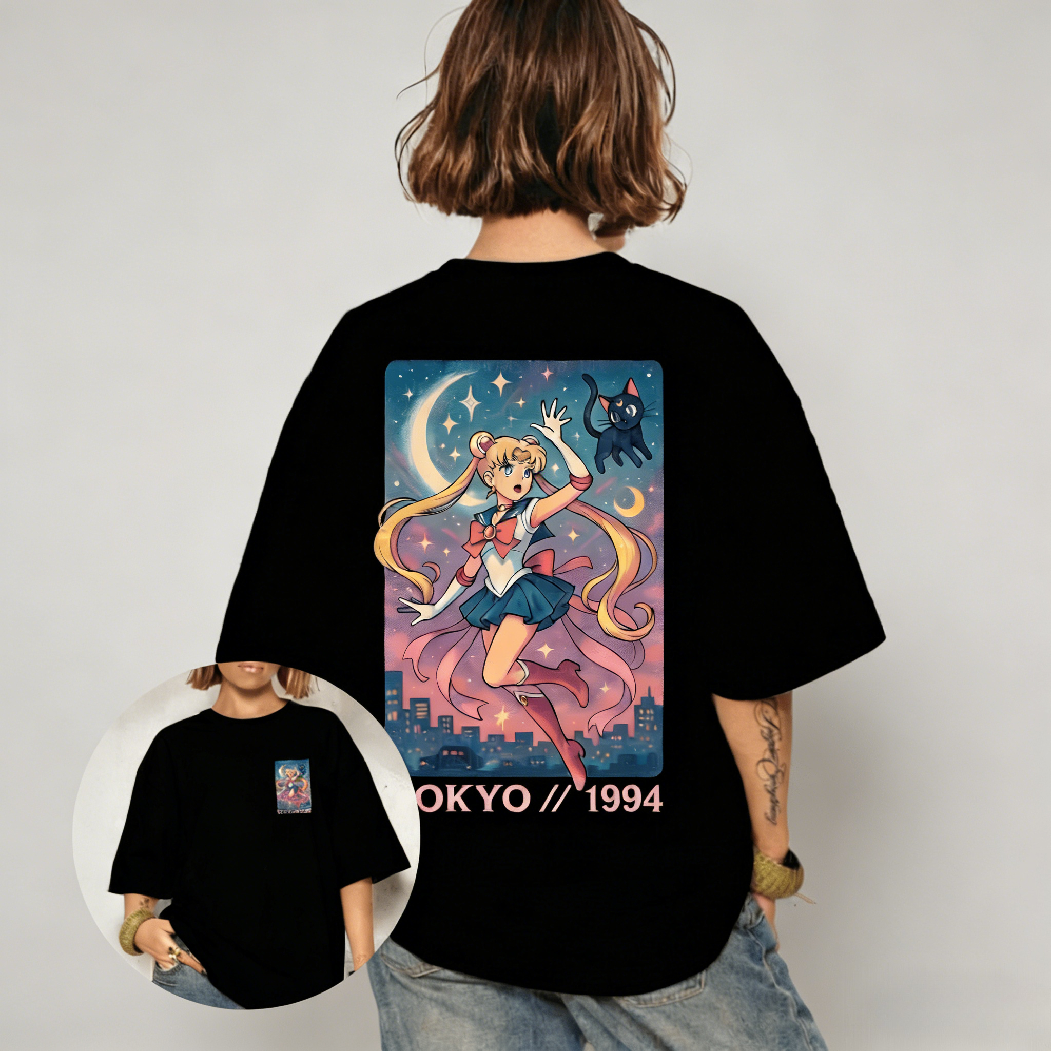 Sailor Moon Anime Graphi T Shi - Graphic Tee Oversized avis et prix