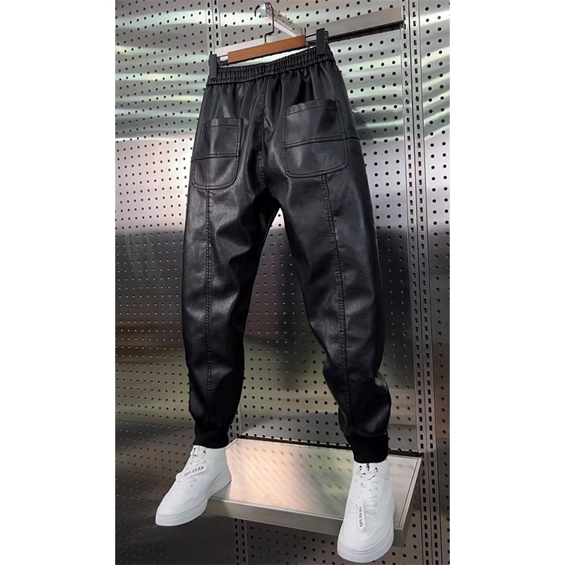 Leather Pants Men's Hip Hop Ha - Jogger Sweatpants Men avis et prix