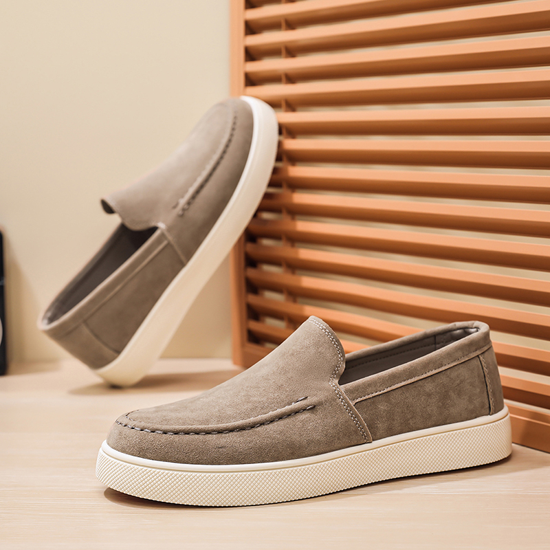 Men's Casual Shoes Suede Leath - Suede Loafers Men avis et prix