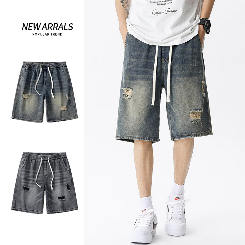 Summer Thin Denim Shorts Men's - Men'S Fashion Overalls avis et prix