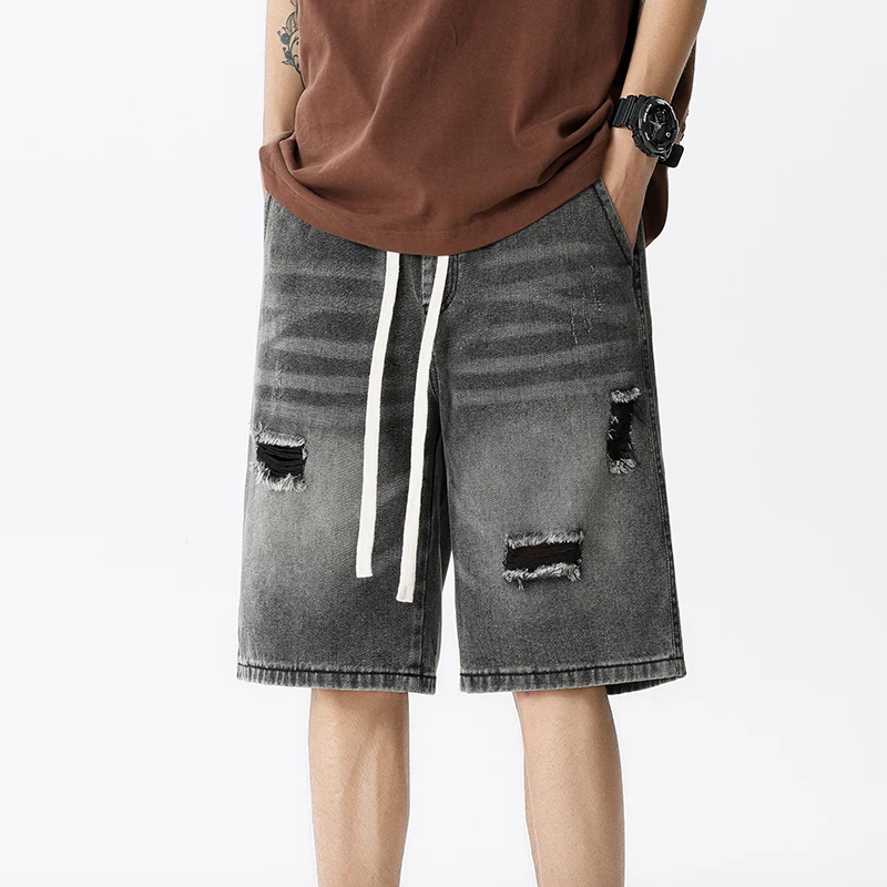 Summer Thin Denim Shorts Men's - Men'S Fashion Overalls avis et prix