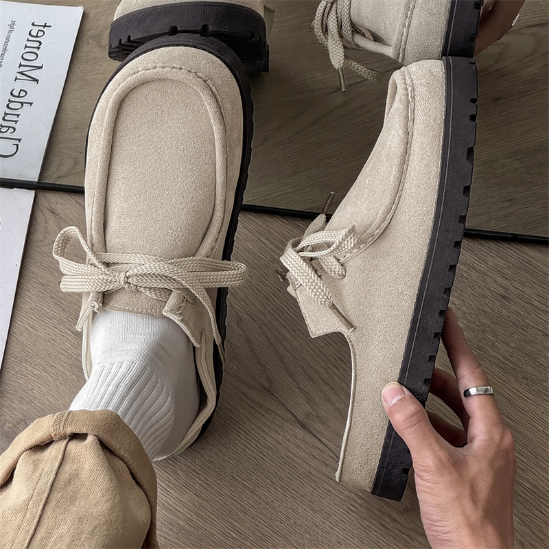 Fashion Men Half Slippers Sued - Suede Loafers Men avis et prix