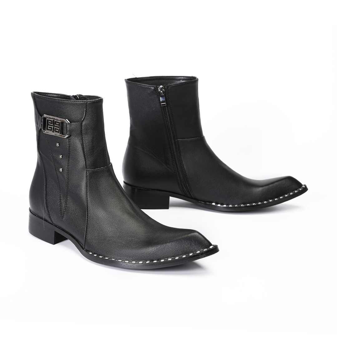 fashion black pointed toe men  - Mens Fashion Dress Shoes avis et prix