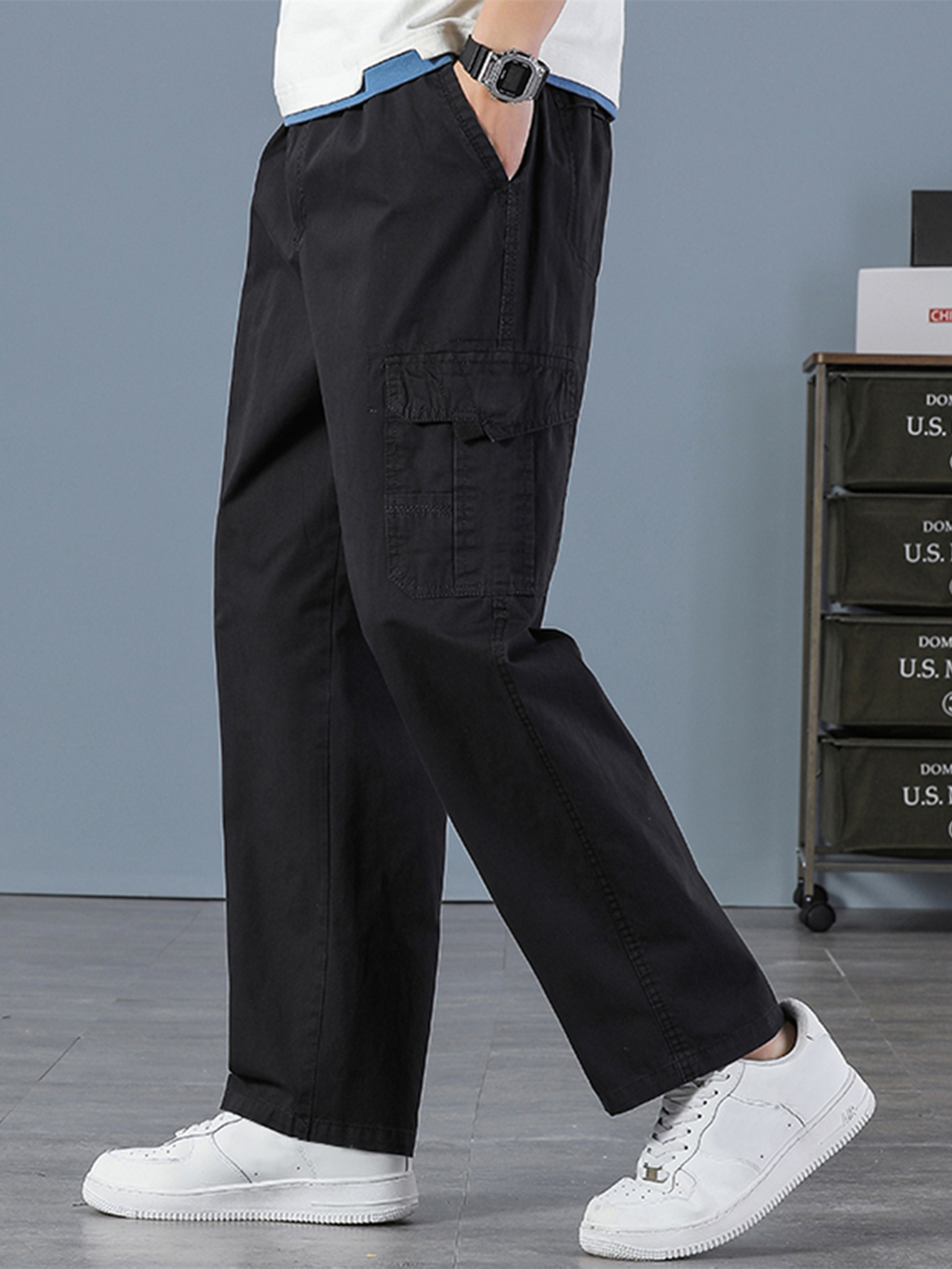 Men's 100% Cotton Straight Bla - Men'S Fashion Overalls avis et prix