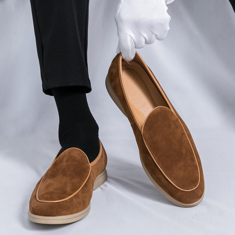 Fashion Men Luxury Brand Loafe - Suede Loafers Men avis et prix