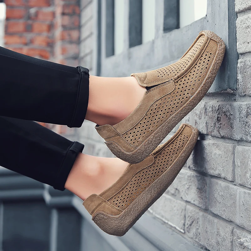 Men Loafers High-quality Slip  - Suede Loafers Men avis et prix