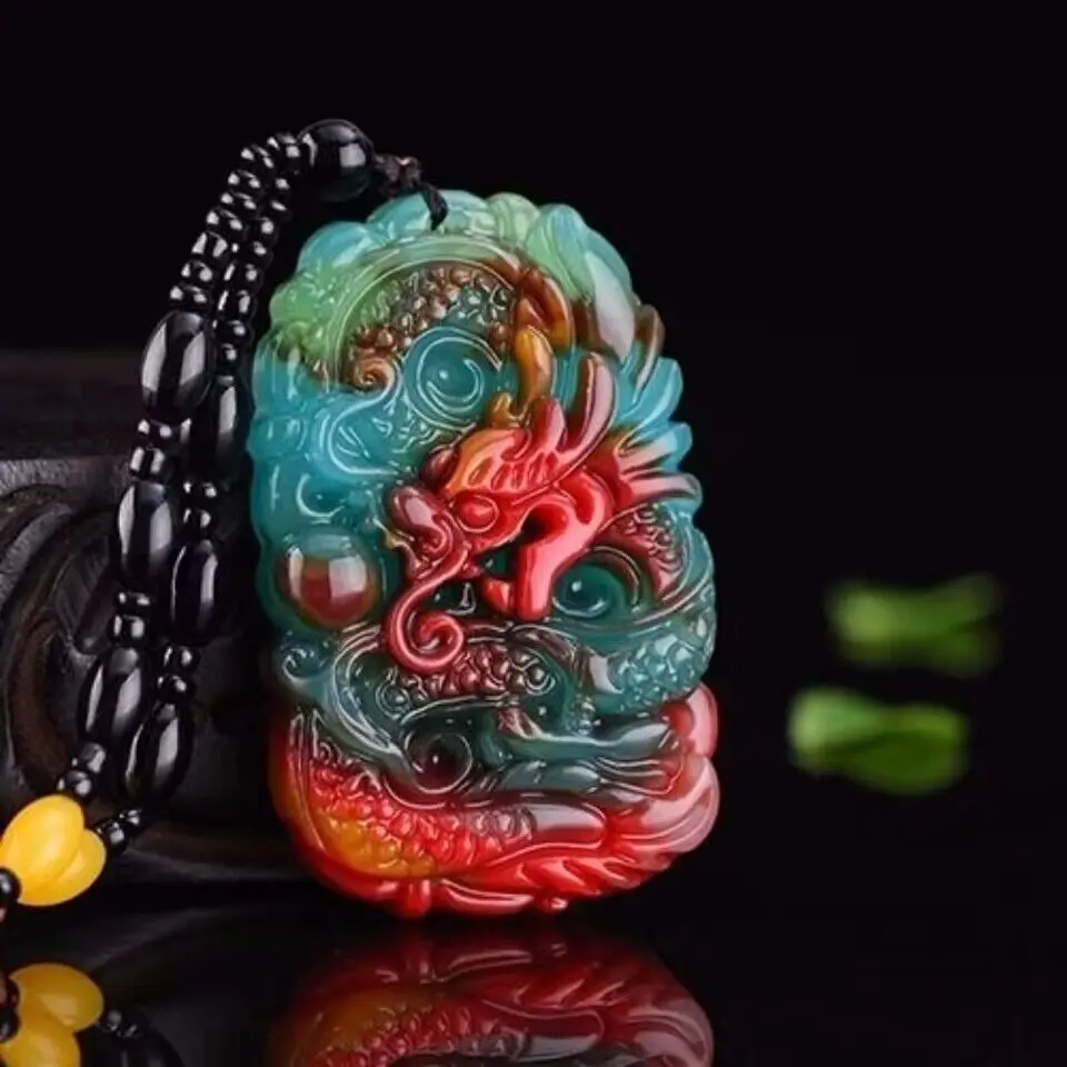Real Jade Dragon Pendant Neckl - Men'S Fashion Necklaces avis et prix