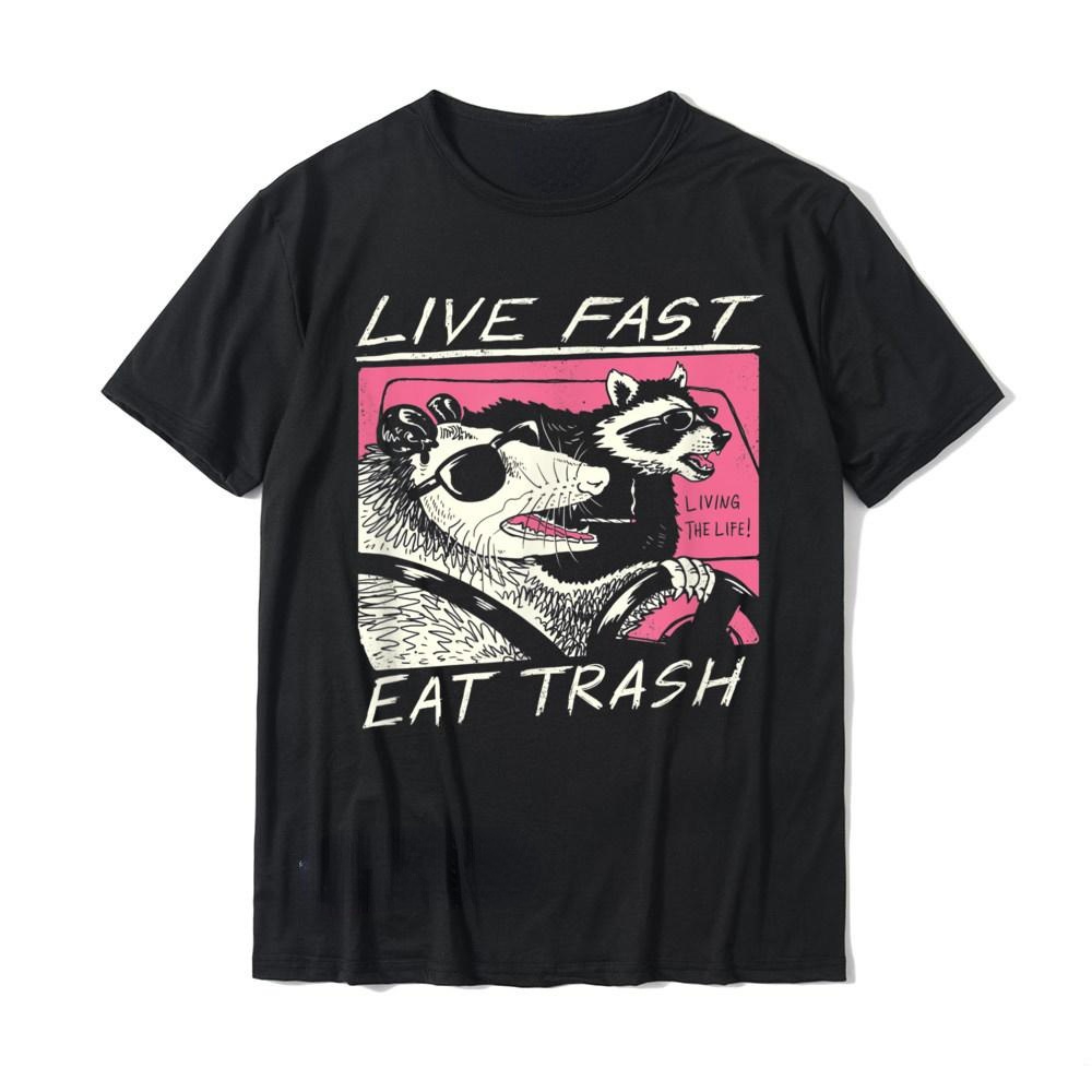 Live Fast! Eat Trash! Man T Sh - Graphic Tee Oversized avis et prix