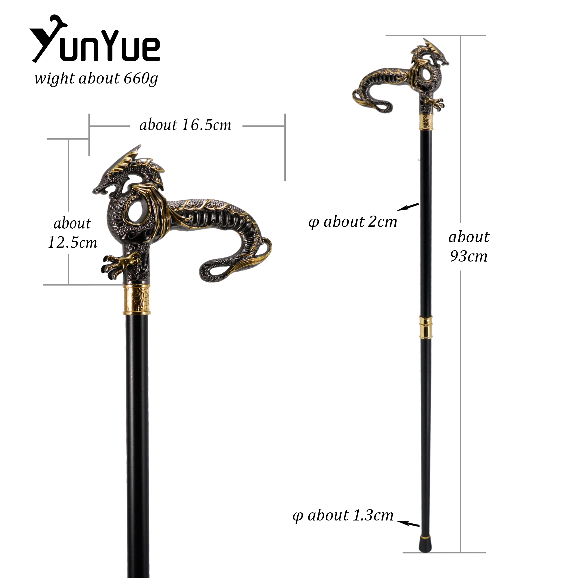 Black Gold Luxury Dragon Handl - Men'S Fashion Tips avis et prix