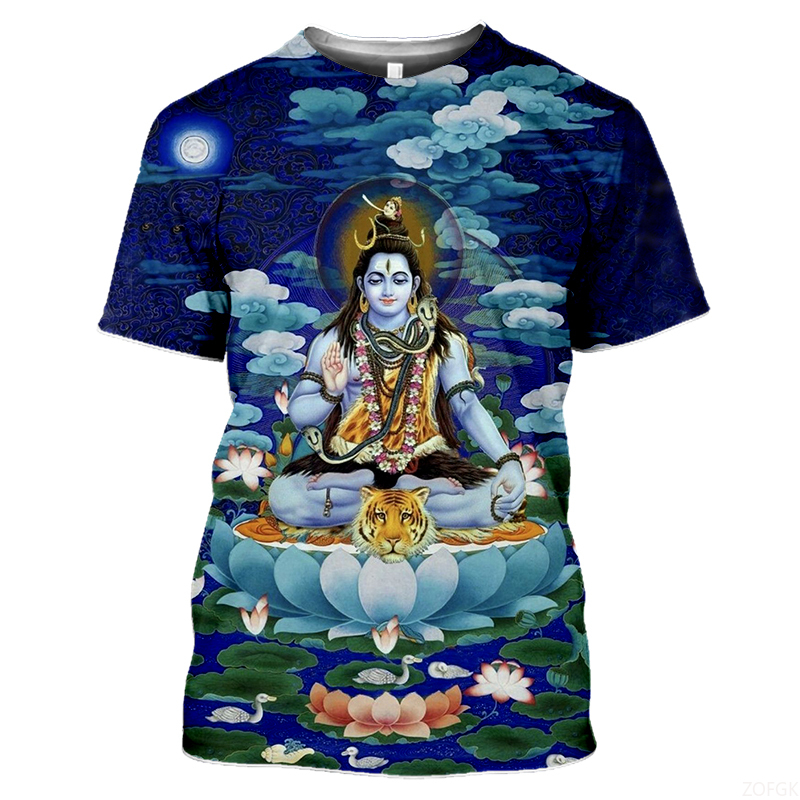Summer Fashion Indian Deities  - Graphic Tee Oversized avis et prix