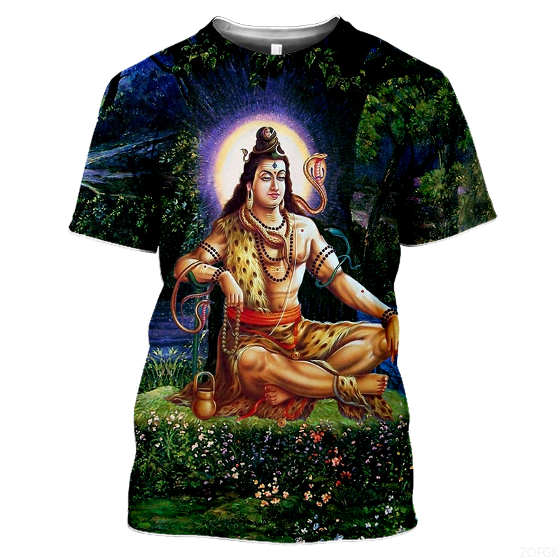 Summer Fashion Indian Deities  - Graphic Tee Oversized avis et prix