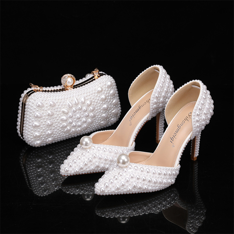 Bag and Shoe Set for Women Pea - Mens Fashion Dress Shoes avis et prix
