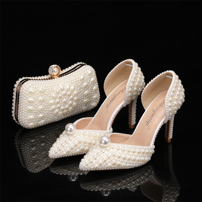Bag and Shoe Set for Women Pea - Mens Fashion Dress Shoes avis et prix