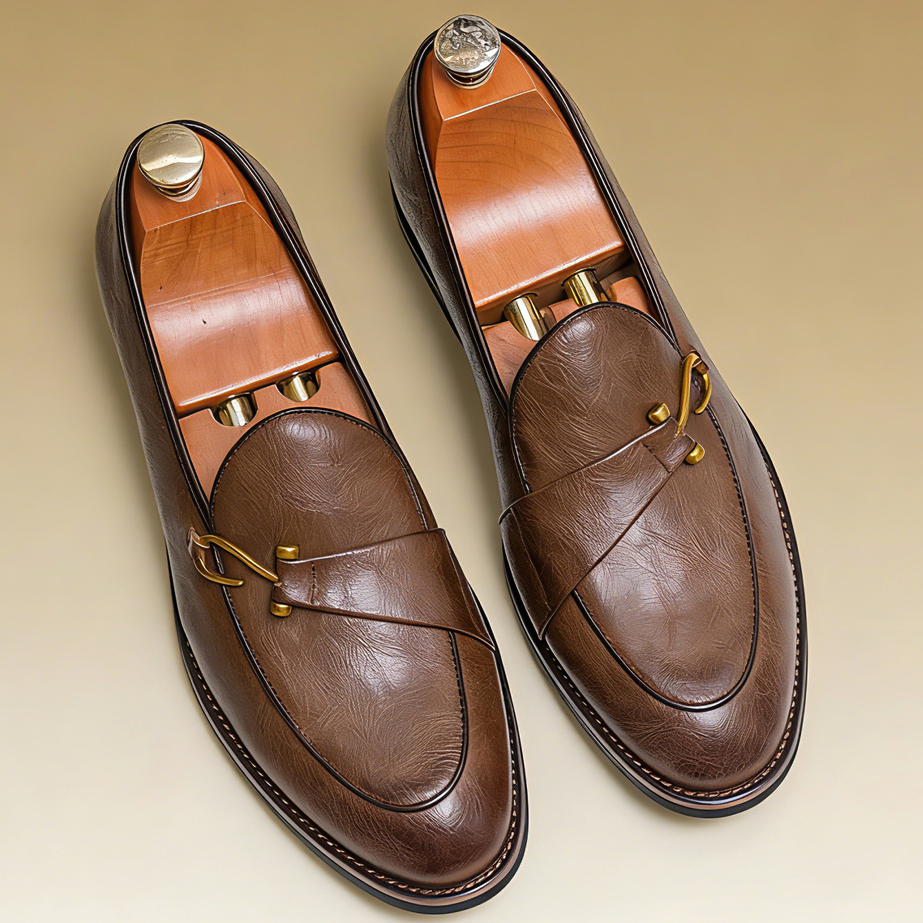 Classic Retro Dress Leather Sh - Suede Loafers Men avis et prix