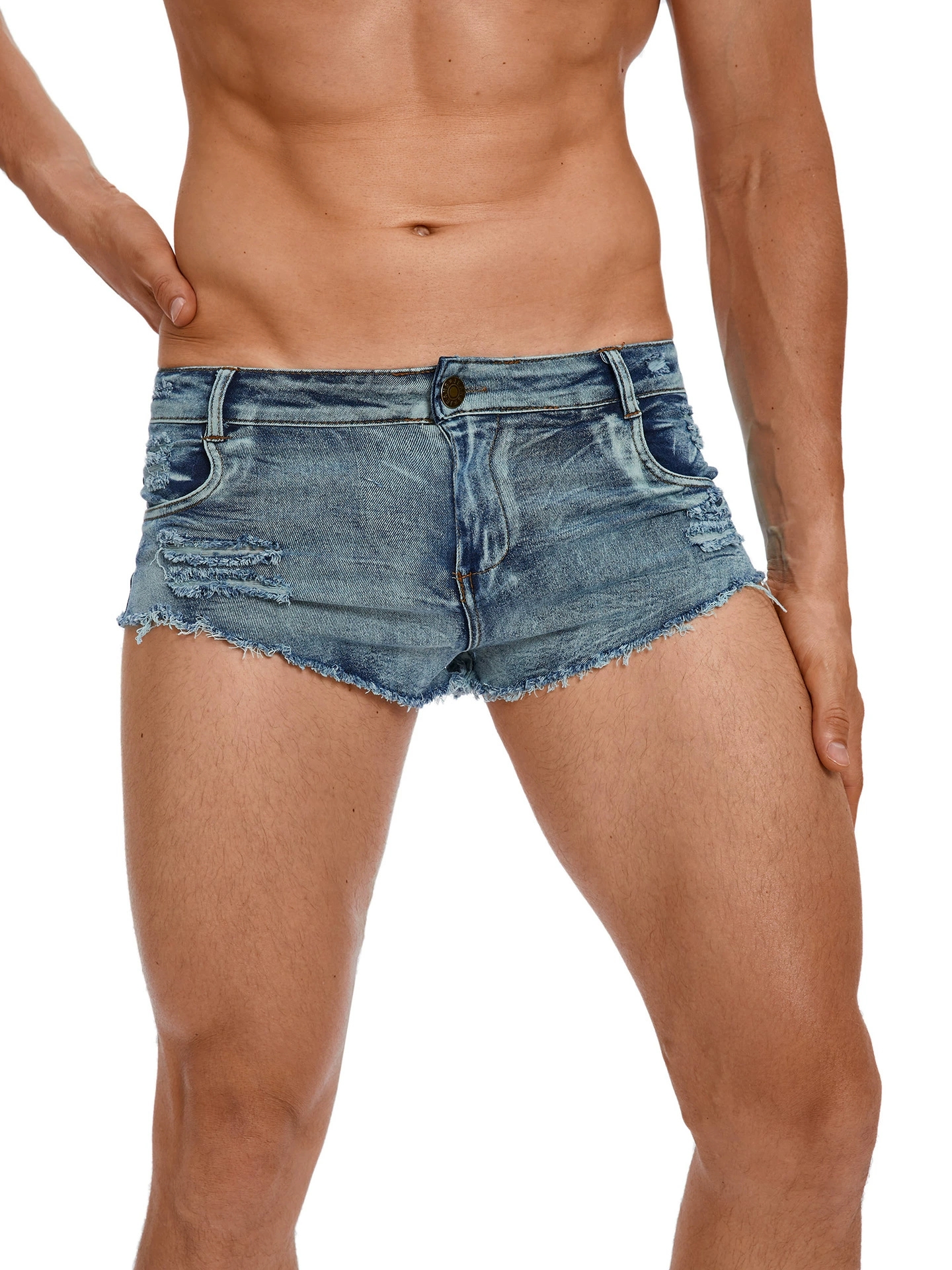 Men's Tight Low Waist Jeans Sh - Men'S Fashion Overalls avis et prix
