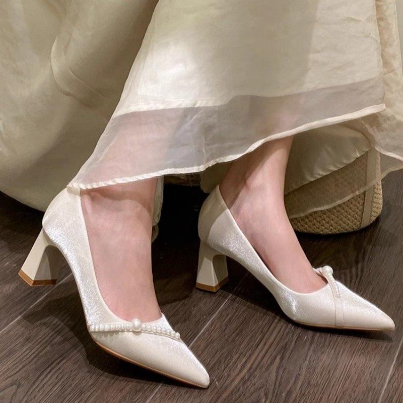 Elegant Pearl Embellished Poin - Mens Fashion Dress Shoes avis et prix