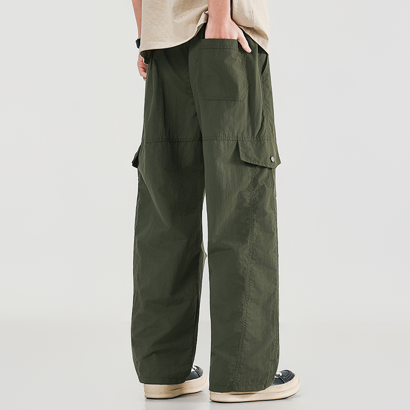Summer Men's Workwear Wide Leg - Jogger Sweatpants Men avis et prix