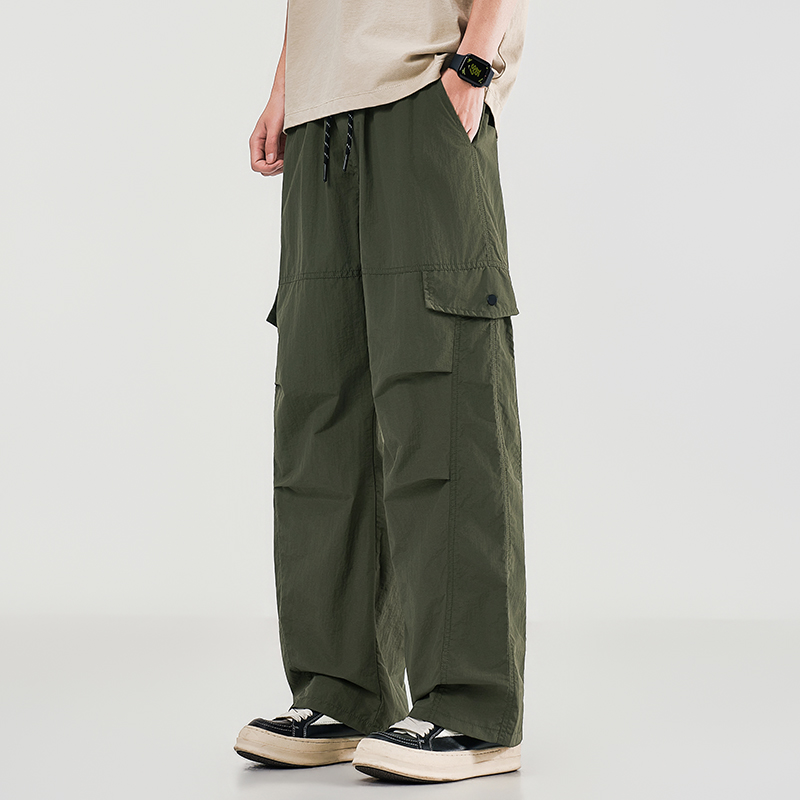 Summer Men's Workwear Wide Leg - Jogger Sweatpants Men avis et prix