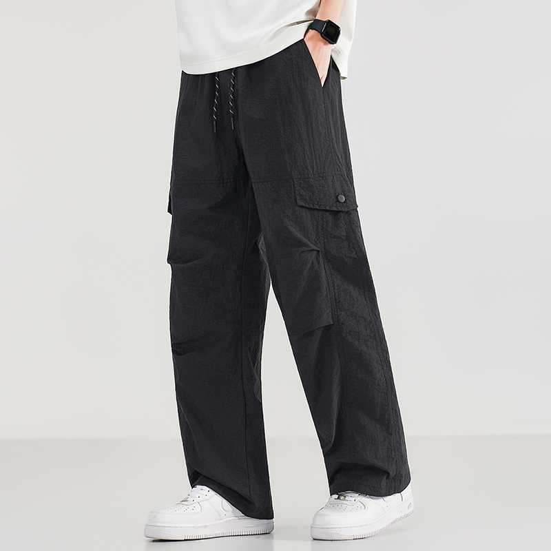 Summer Men's Workwear Wide Leg - Jogger Sweatpants Men avis et prix