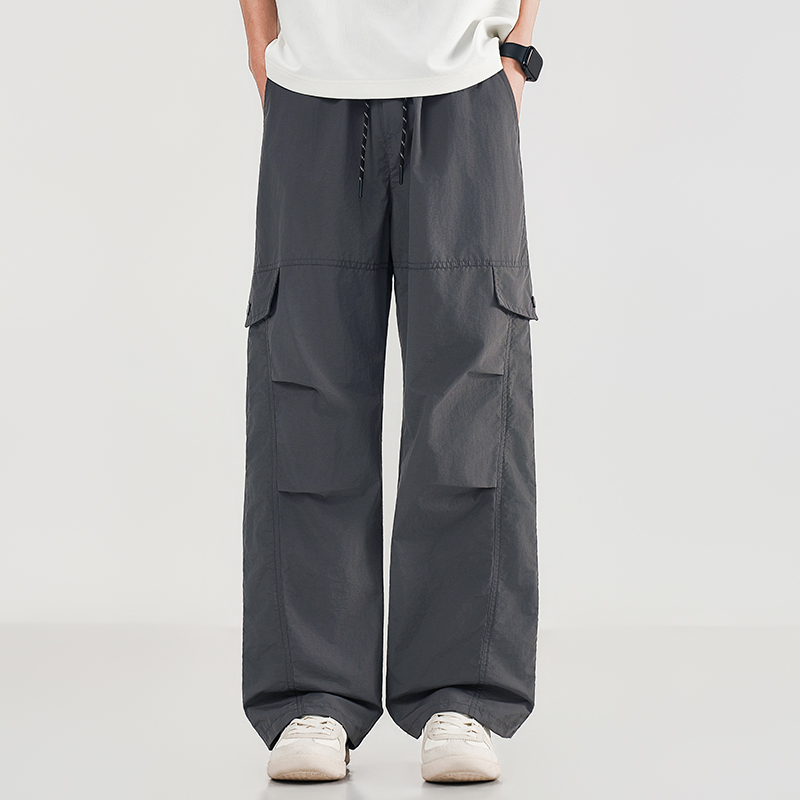 Summer Men's Workwear Wide Leg - Jogger Sweatpants Men avis et prix