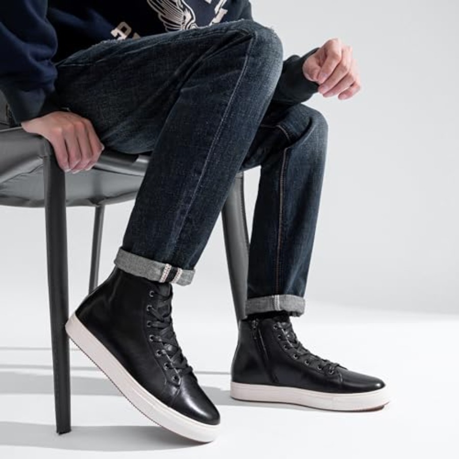 Jousen Men's Casual Shoes High - Mens Fashion Dress Shoes avis et prix