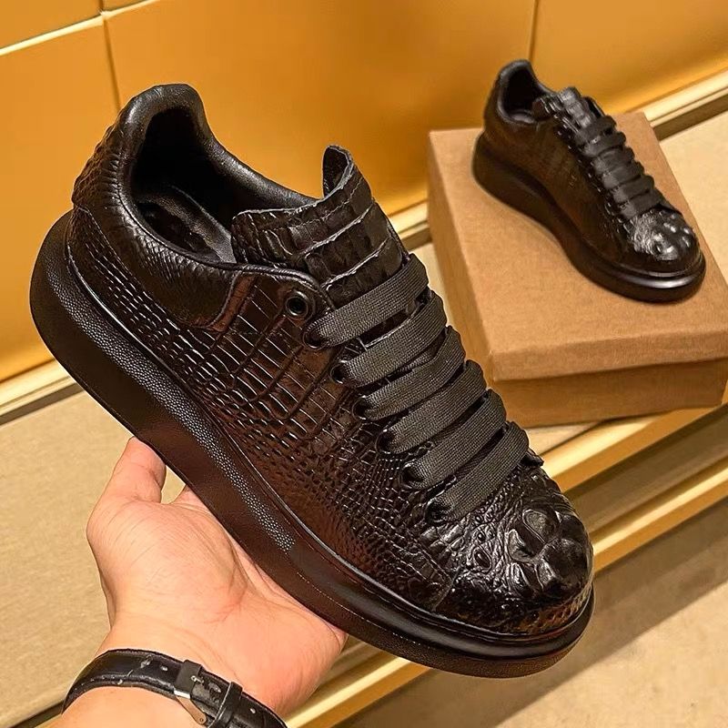 2025 summer crocodile print bl - Suede Loafers Men avis et prix
