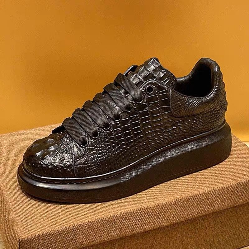 2025 summer crocodile print bl - Suede Loafers Men avis et prix