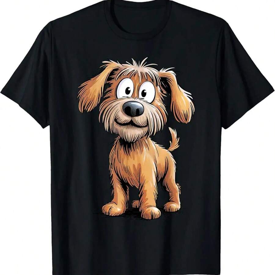 Cute Dog Graphic T-Shirt 100%  - Graphic Tee Oversized avis et prix
