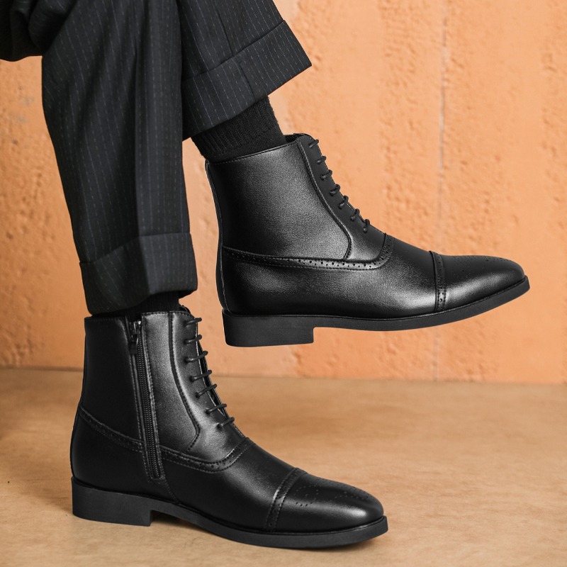 Luxury Men's Boots New High-to - Mens Fashion Dress Shoes avis et prix