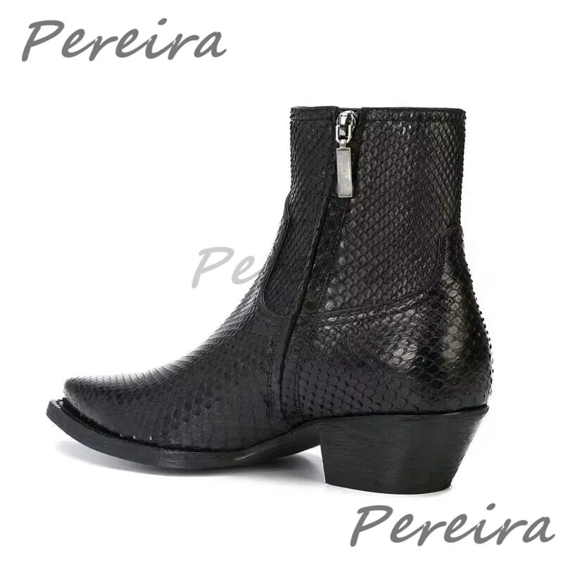 Trendy Snake Patterned Chelsea - Mens Fashion Dress Shoes avis et prix