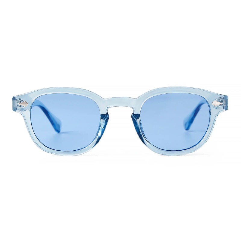 Fashion Transparent Blue Round - Men'S Fashion Round Glasses avis et prix