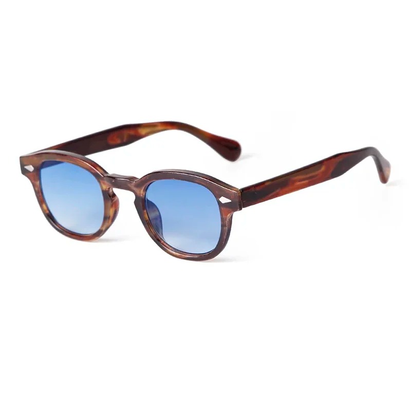 Fashion Transparent Blue Round - Men'S Fashion Round Glasses avis et prix