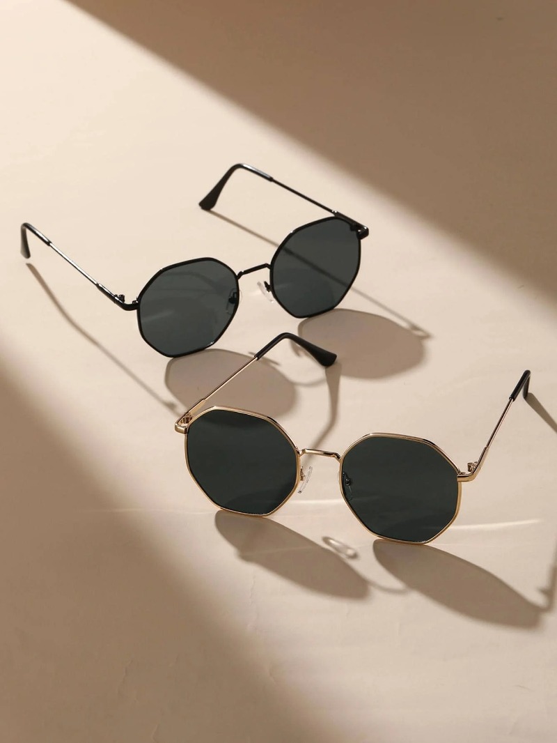 1/3 Pcs Metal Geometric-Round  - Men'S Fashion Round Glasses avis et prix