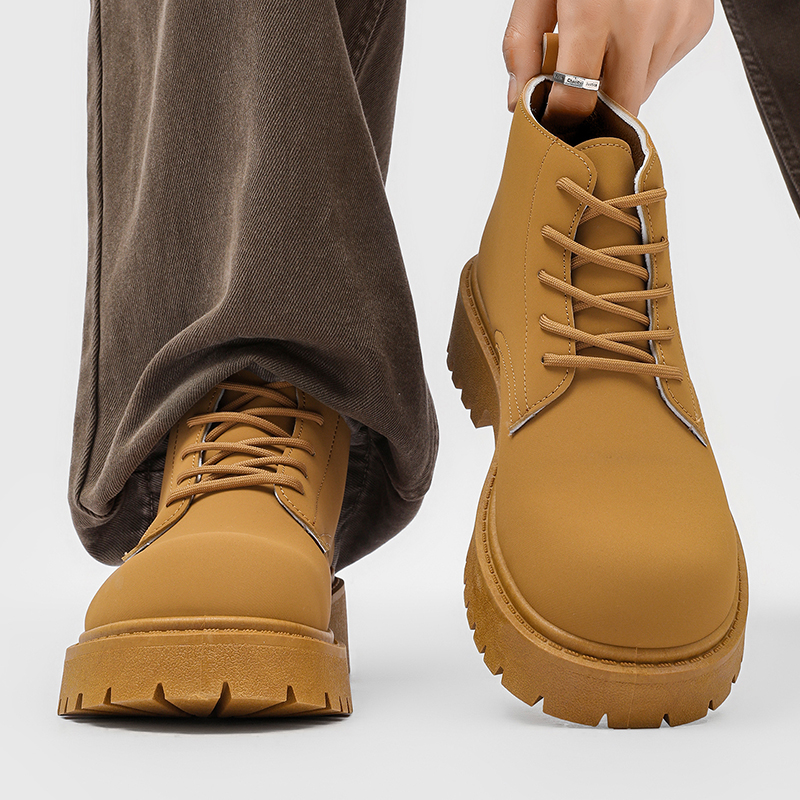 100%Genuine Leather Mens Boots - Men'S Fashion For 45 Years Old avis et prix